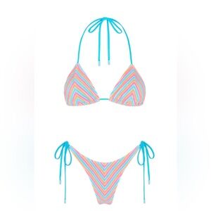 TRIANGL BIKINI - VINCA (SHERBET STRIPE)